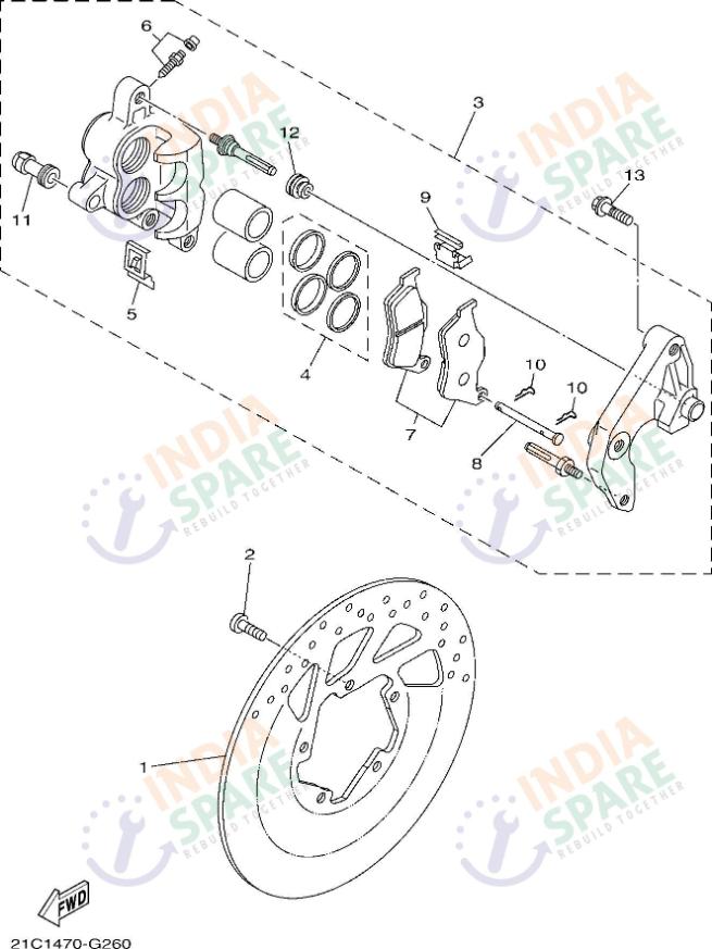 FRONT BRAKE CALIPER